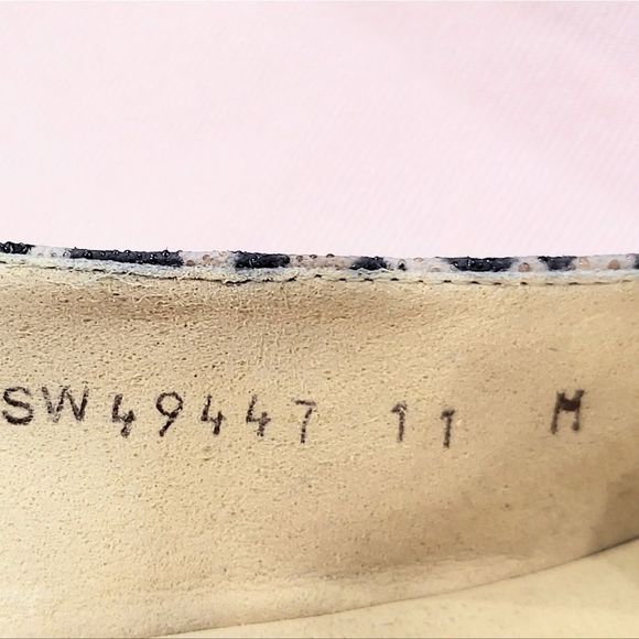 STUART WEITZMAN size 11 Leopard print peep toe sling back Wedges - Picture 3 of 8